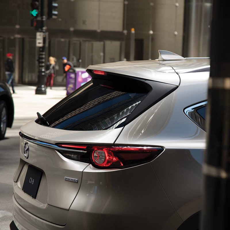 ▲Mazda CX-8车尾。