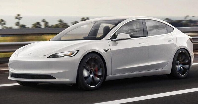 ▲新款Model 3预计在今年第三季登场，这是新车预想图。