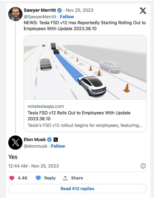 ▲Elon Musk在自家社群网站X证实这项消息。