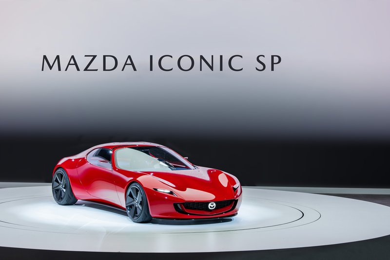 ▲ICONIC SP概念车采用Mazda招牌双转子引擎。