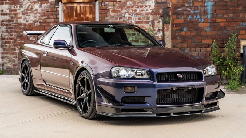 ▲Nissan Skyline R34 GT-R。