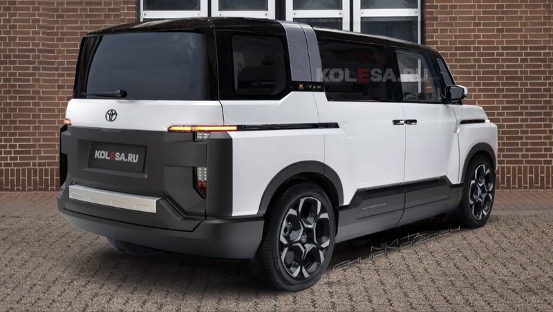 ▲保留了Toyota X-Van Gear概念车设计元素,包括无B柱设定。图为预想图。