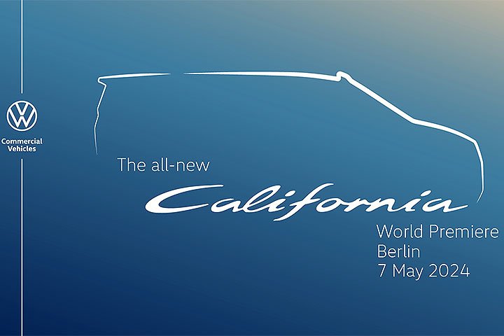 ▲福斯商旅预告将在2024年5月7日，发表新世代Transporter家族的California车系。