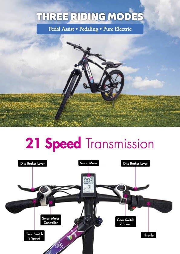 ▲E-Bike握把上带有智能辅助荧幕或操控荧幕，可以控制辅助动力的出力挡位。