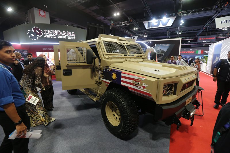 ▲Vextor轻型战术部队运输车的亮相，反映了本地公司一样有能力开发出军用车辆。