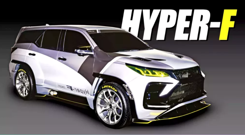 ▲Toyota以越野休旅Fortuner为基础打造Hyper-F概念车。