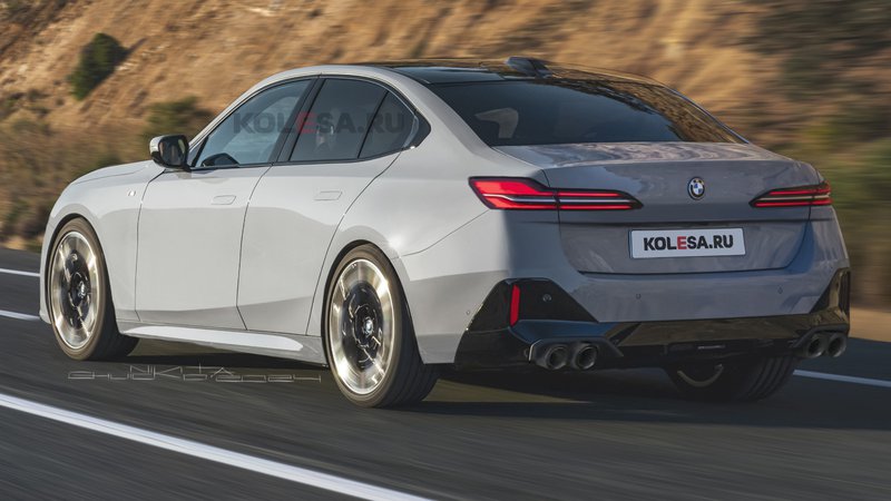 ▲新一代BMW 3系列车尾设计,看见细长尾灯与双边四出排气尾管,图为预想图。