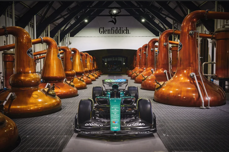 ▲格兰菲迪 x Aston Martin F1 Team 宣布全球独家合作。