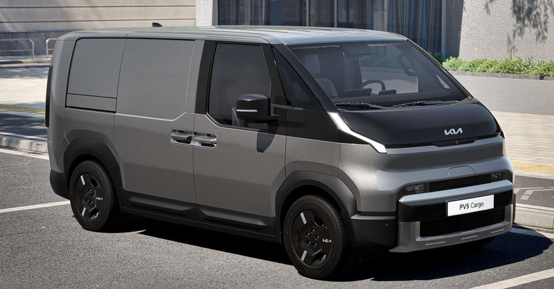 ▲Kia PV5商用版也同时现身。