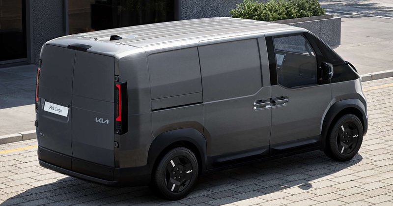 ▲Kia PV5商用版取消后车窗,打造坚固载货空间。
