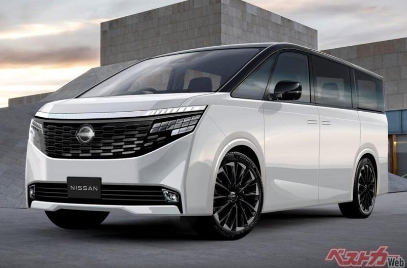 ▲Nissan 全新 Elgrand 旗舰 MPV 预想图曝光,延续方正大器设计。