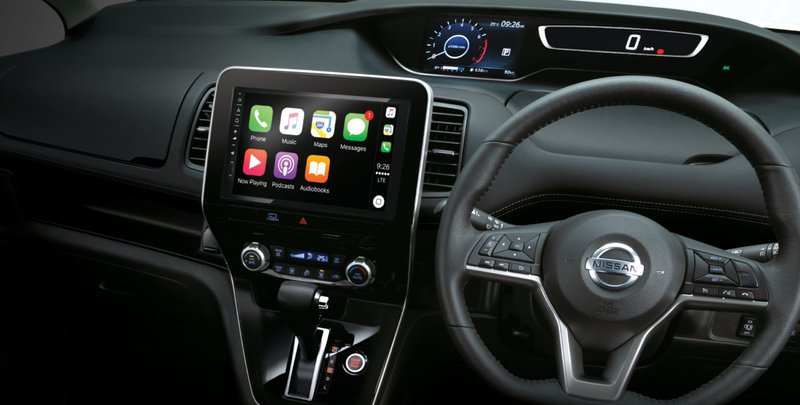 ▲新一代 Elgrand 内装预计采用与 Serena 相同的数码座舱设计。(图:Nissan)