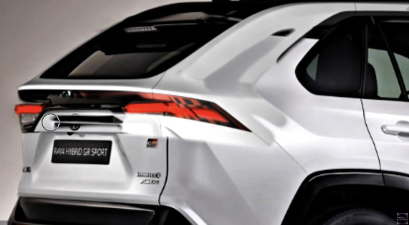 ▲尾灯造型在现行 RAV4 基础上重新设计。