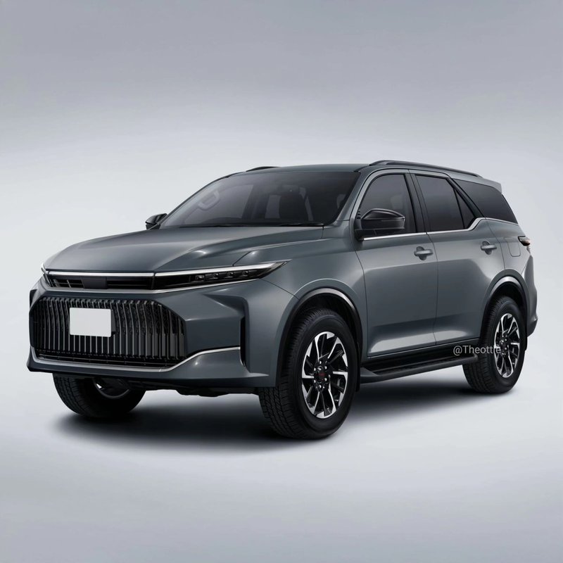 ▲Toyota 七人座越野 SUV Fortuner 预告大改款,图为换上豪华新造型的预想图。