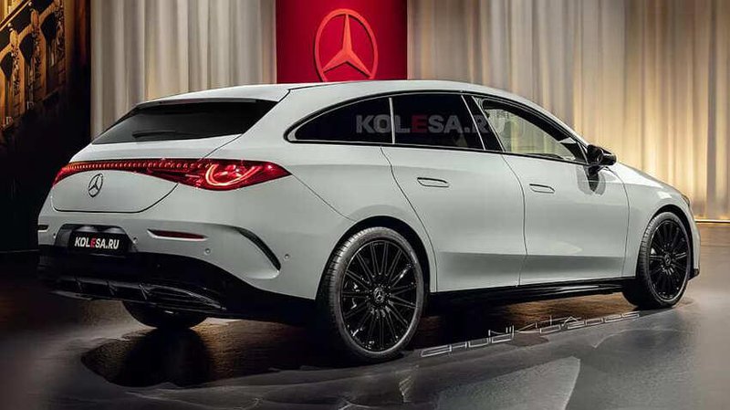 ▲圆润饱满的车尾设计,正是 Shooting Brake 五门猎跑的经典标志。(图:Kolesa.ru)