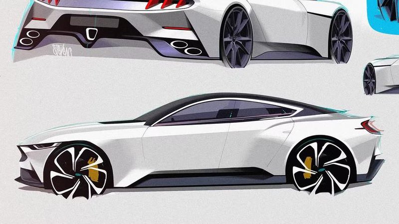 ▲四门Mustang依然维持经典肌肉跑格,多了后门也变得更加实用。