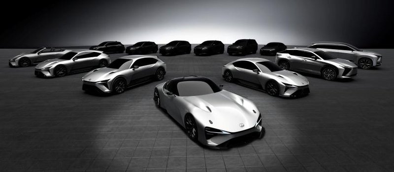 ▲Lexus电动概念车中,还有多款轿车、掀背车、旅行车准备问世。