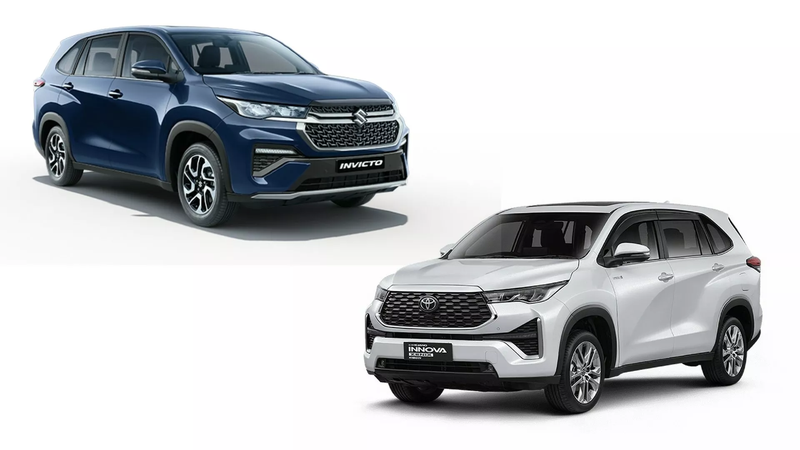 ▲Suzuki Invicto Hybrid Minivan与双生车Toyota Innova Zenix。