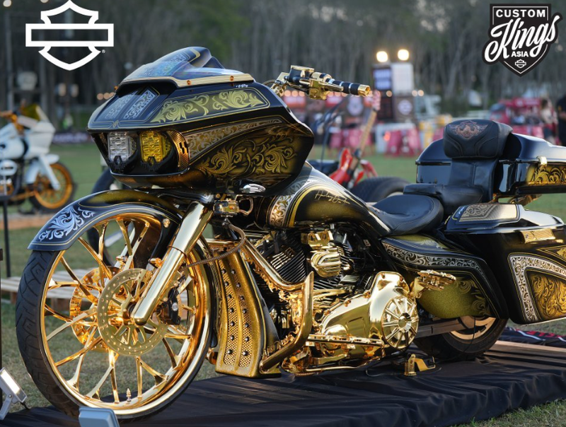 ▲马来西亚选手Vijayan Sukumaran凭借其杰作VJ1010（Road Glide）摘得冠军荣耀。 图：Harley-Davidson IG