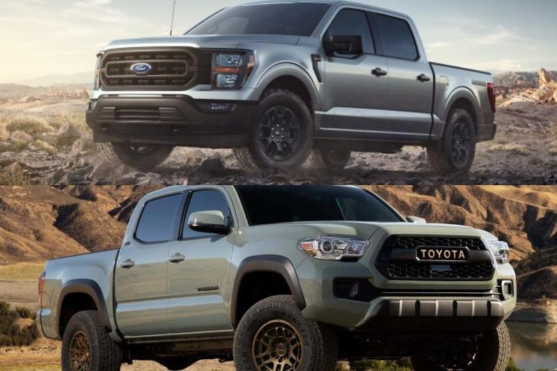 ▲Ford F-150、Toyota Tacoma